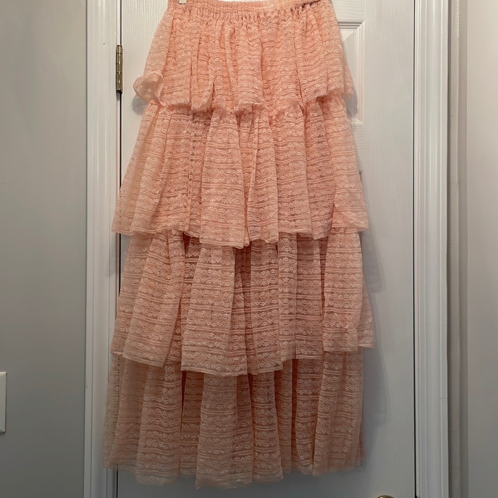 Intimately Free (free people) pink sheer slip skirt dress